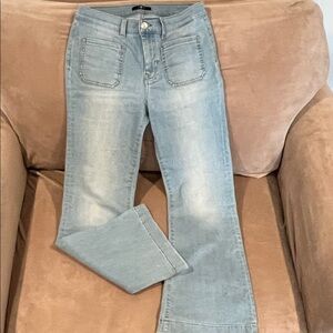 7 For All Mankind Light Blue Flared Jeans